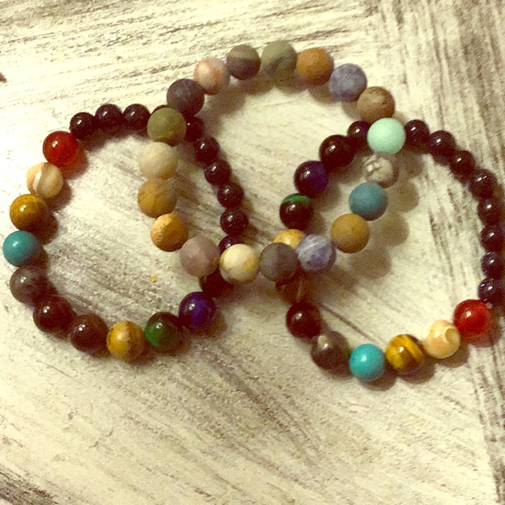 Unisex Solar System Bracelet Bundle.